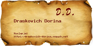 Draskovich Dorina névjegykártya